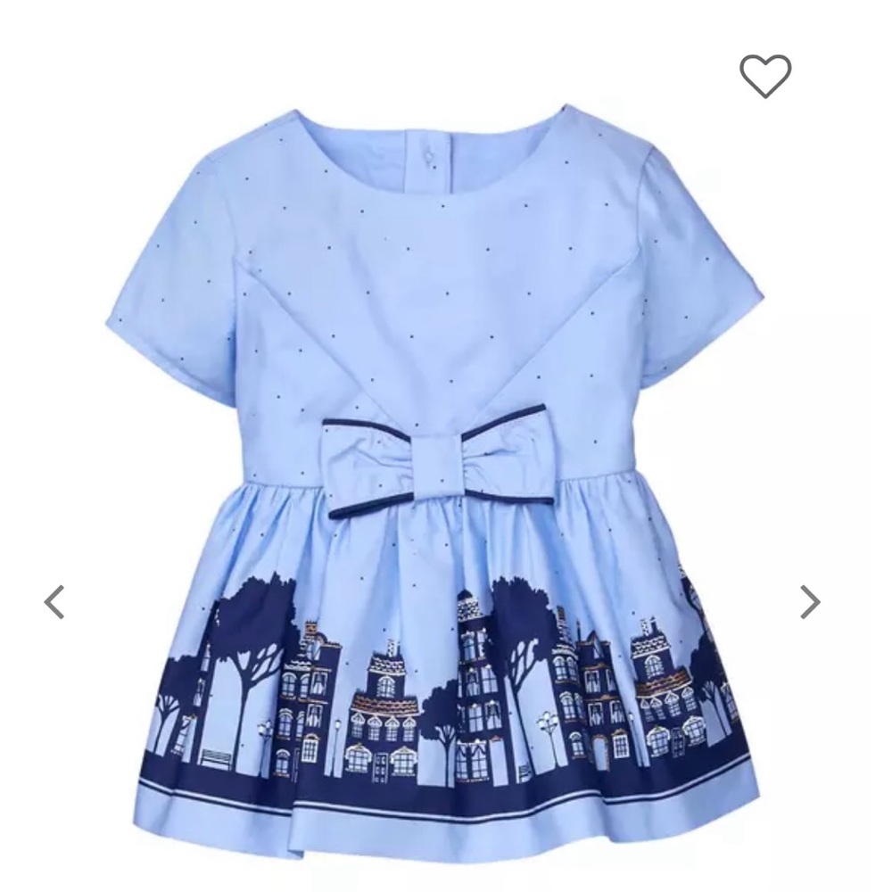 Janie and Jack City Border Top Blouse Blue - Size 5